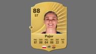 Ewa Pajor is responsible for converting Barcelona women's team's attacks into goals (Image via EA Sports)